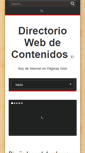 Mobile Screenshot of directoriowebz.com